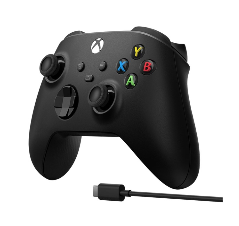 MICROSOFT  Xbox Wireless Controller Schwarz von der Seite