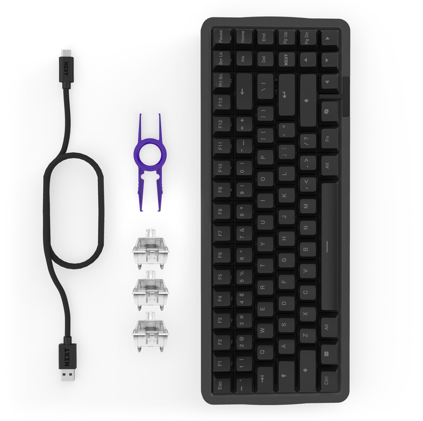 NZXT  FUNCTION Elite MiniTKL Inhalt