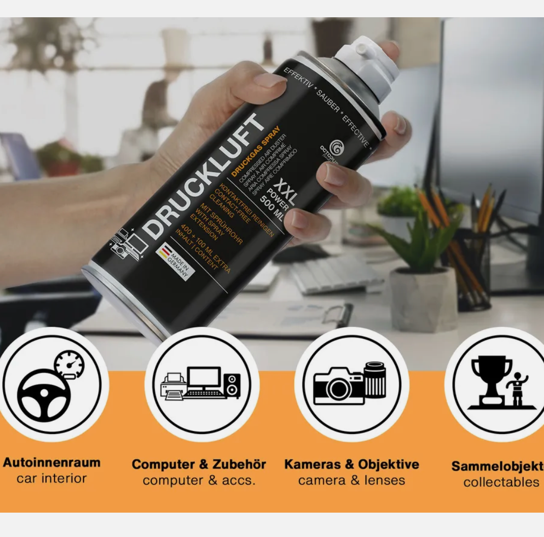 OCTOPUS® | 2x Druckluftspray 500 ml Universell einsetzbar