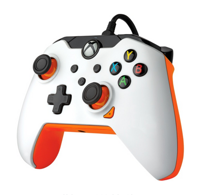 PDP Wired Controller – Atomic White Gamepad für Xbox Series seitlich