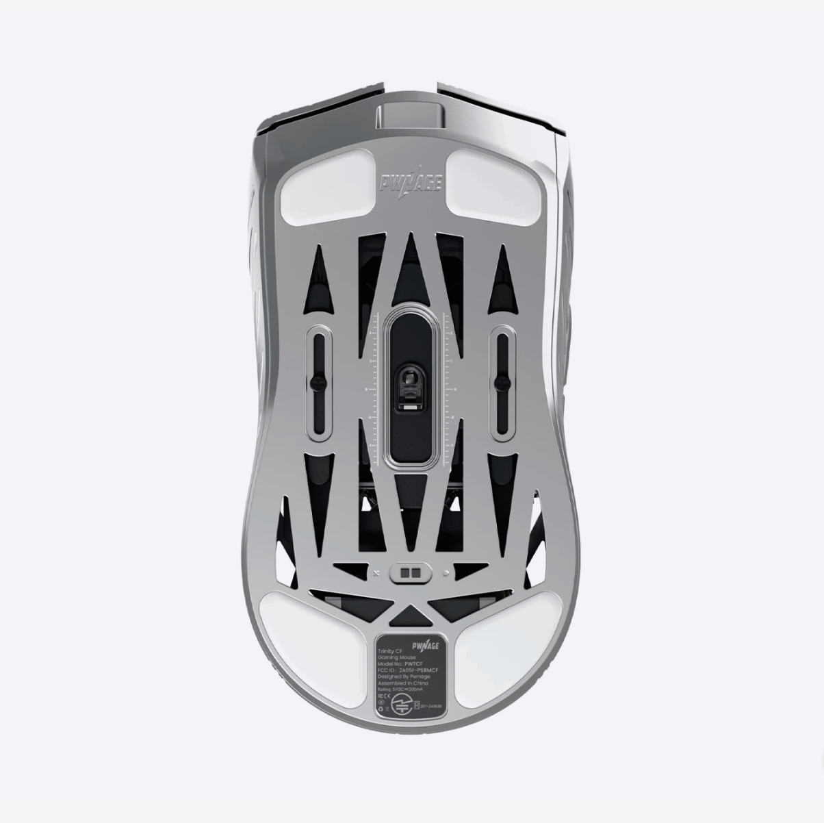 PWNAGE® | Trinity CF 8K Wireless Gaming-Maus Platinum Bodem