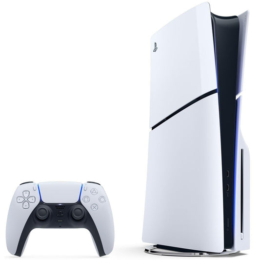 Playstation 5 Disk Edition stehend + Controller 