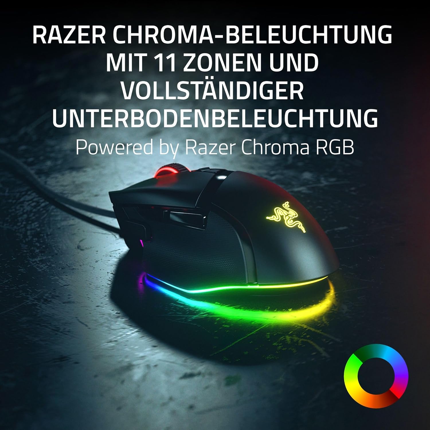 RAZER Basilisk V3 RGB Kabelgebunden mit 11 Zonen RGB