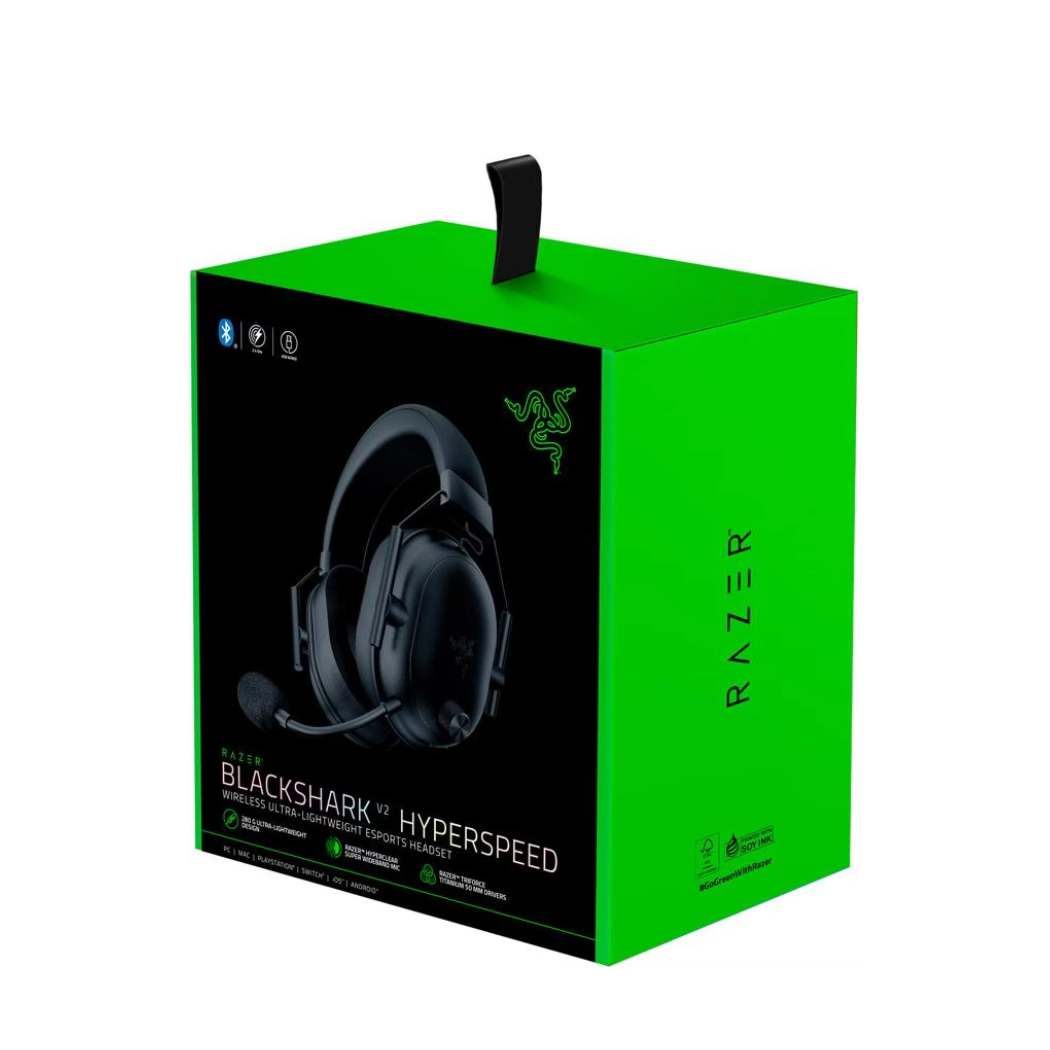 RAZER BlackShark V2 HyperSpeed – Kabelloses Gaming Verpackung