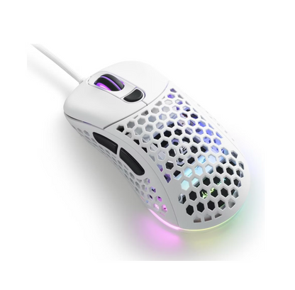 SHARKOON Light² 200 – Ultraleichte kabelgebundene Gaming-Maus Verpackung RGB