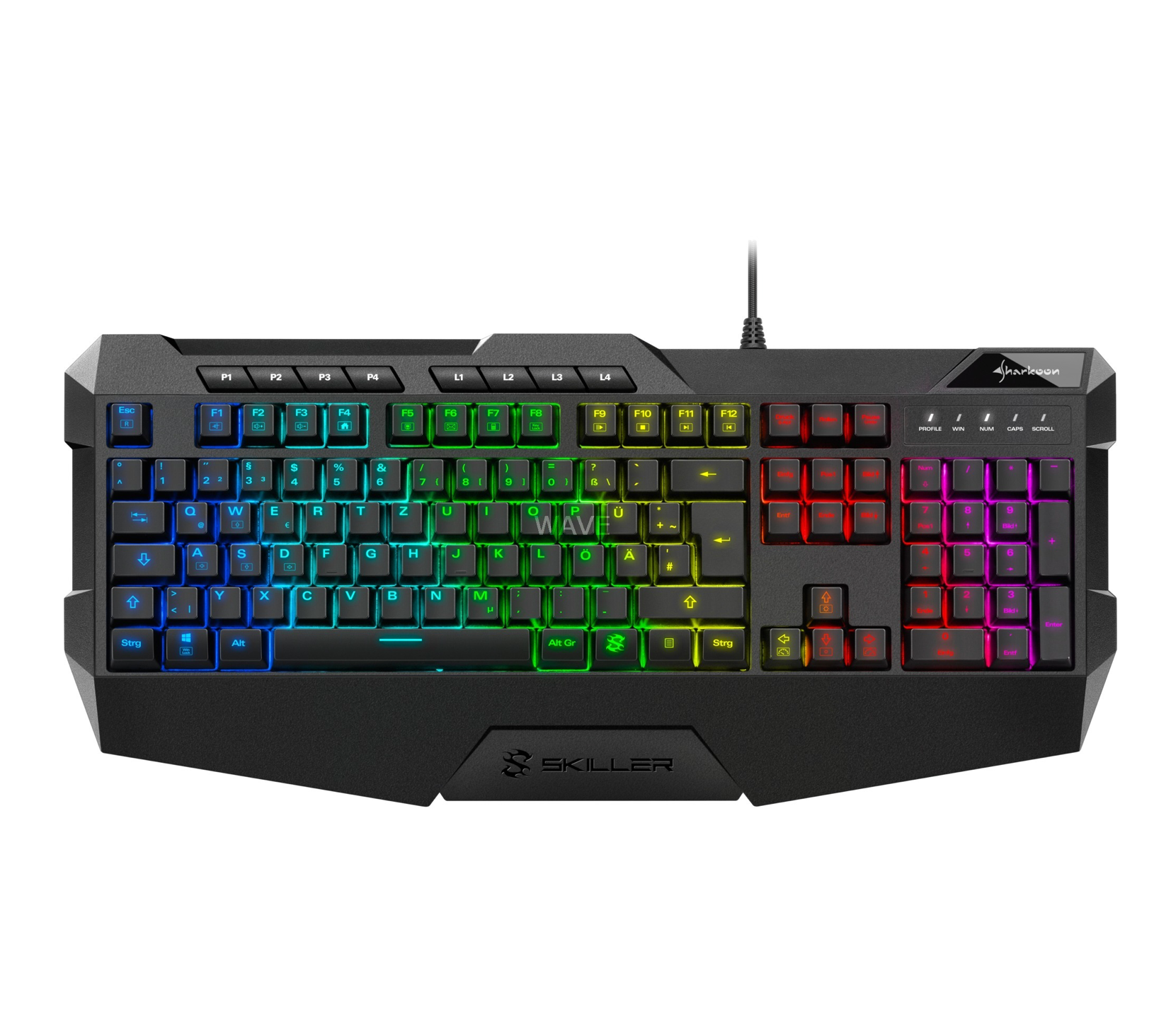 SHARKOON SKILLER SGK4 – RGB Gaming-Tastatur 