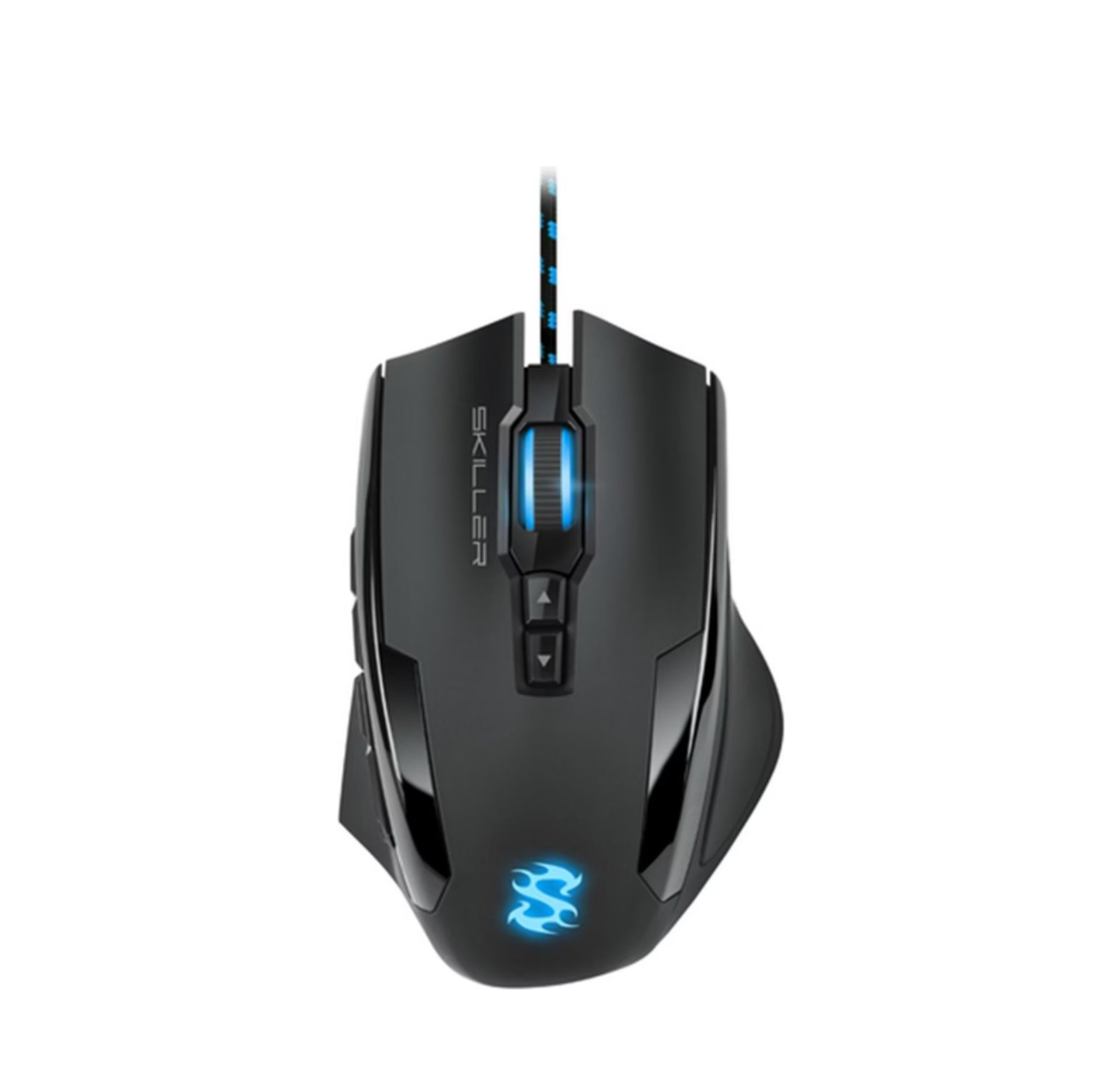 SHARKOON SKILLER SGM1 – Ergonomische RGB-Gaming-Maus 