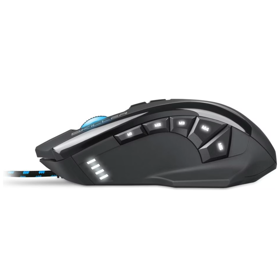 SHARKOON SKILLER SGM1 – Ergonomische RGB-Gaming-Maus Tasten