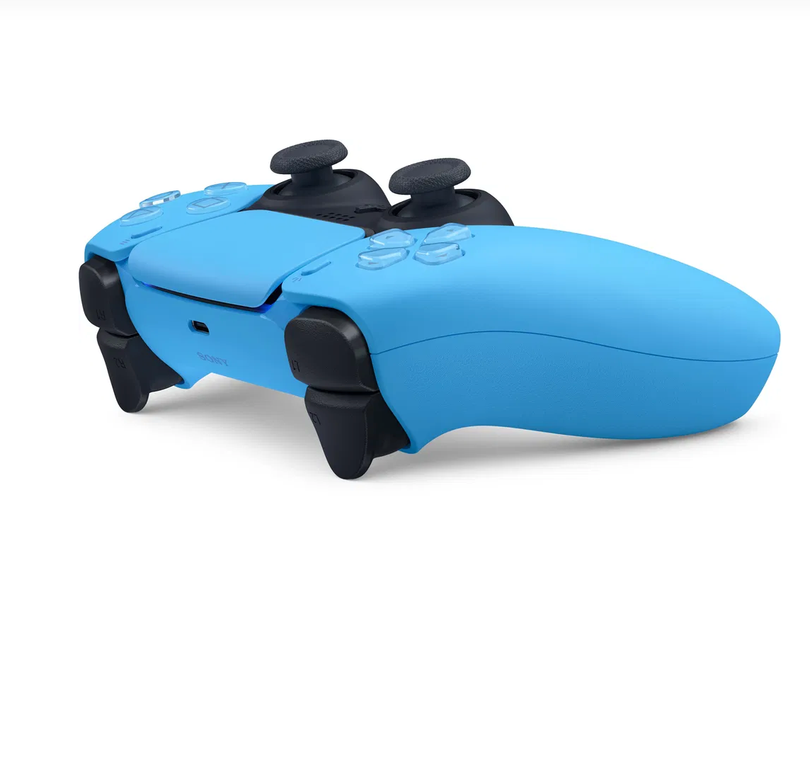 SONY  DualSense Wireless-Controller – Starlight Blue Seitlich 