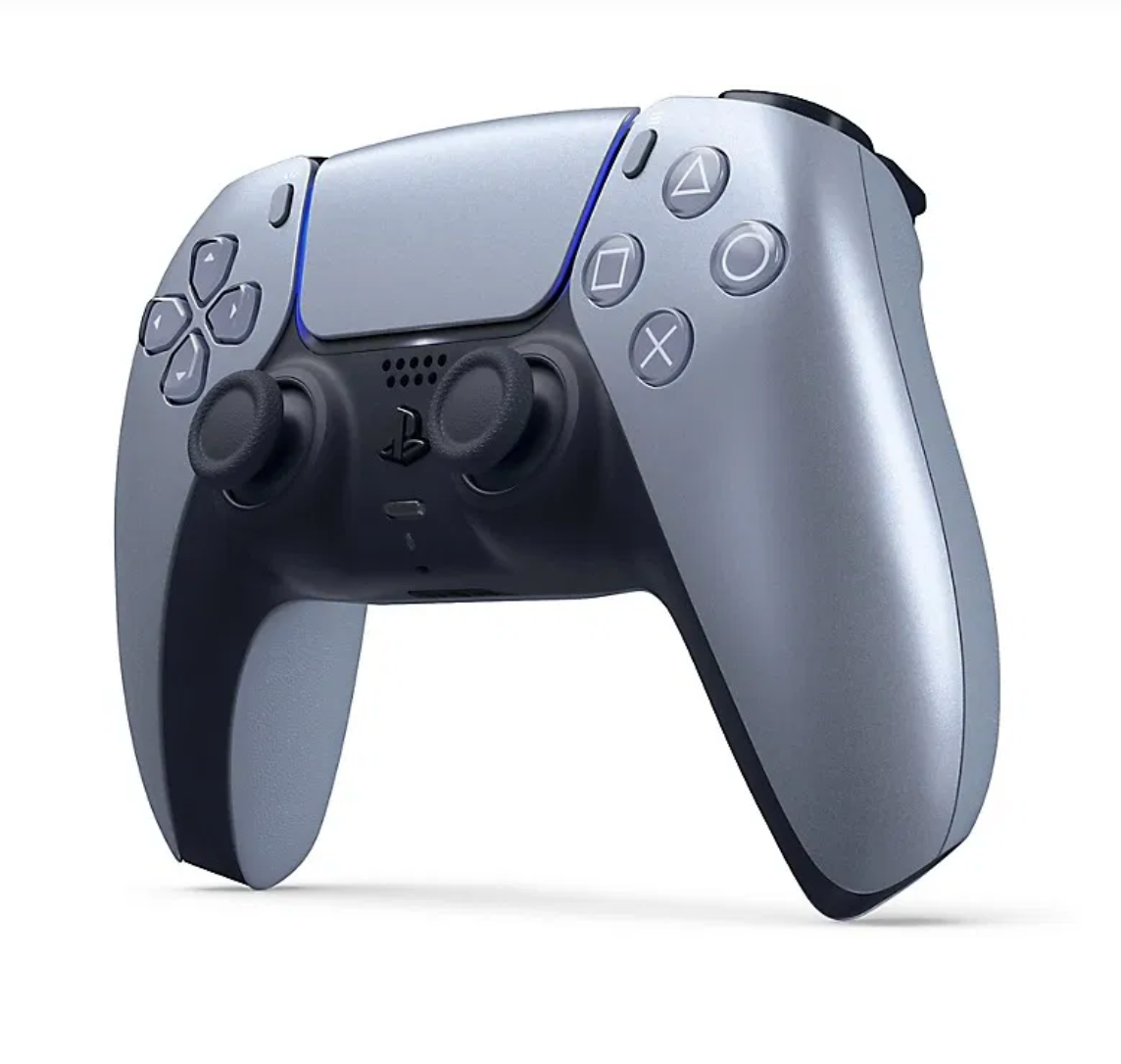 SONY  DualSense Wireless-Controller – Sterling Silver Seitlich