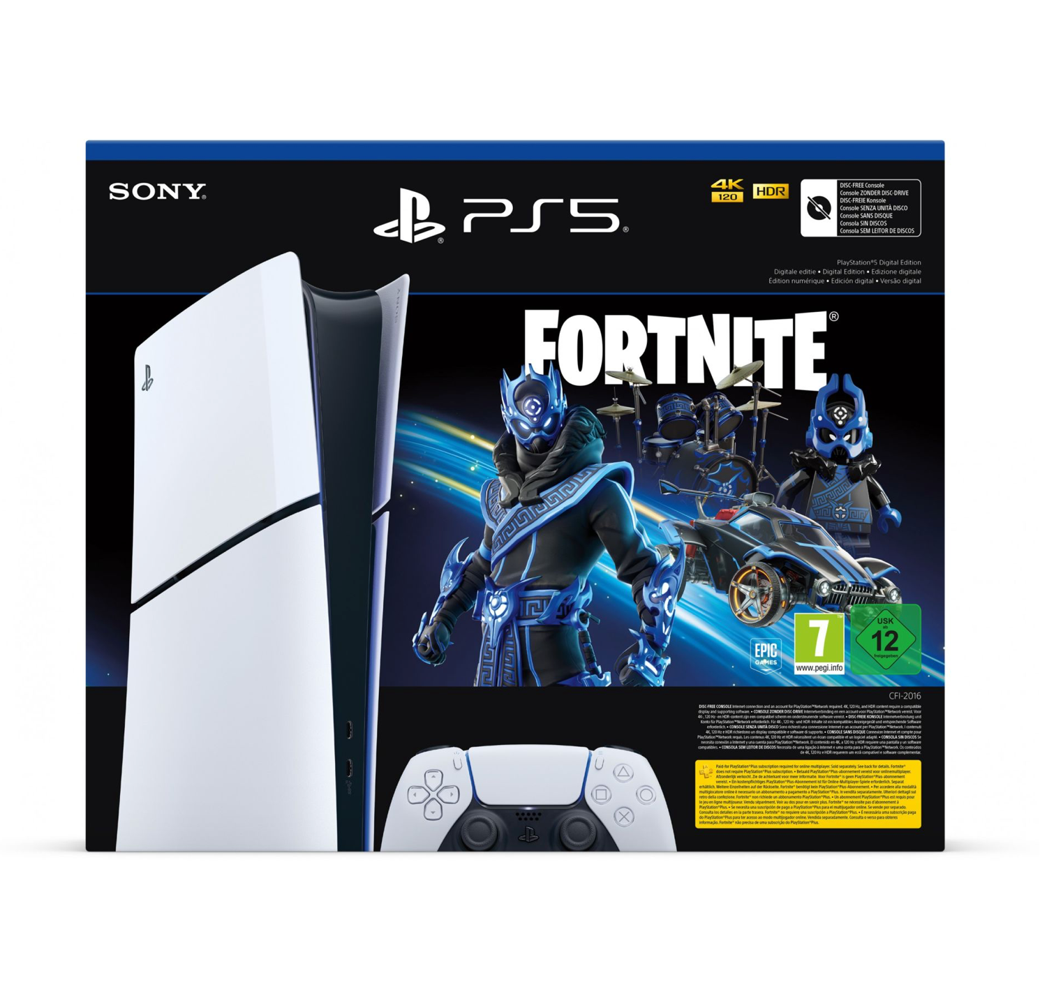 SONY PlayStation 5 Slim Digital Edition – Fortnite™ Bundle Verpackung