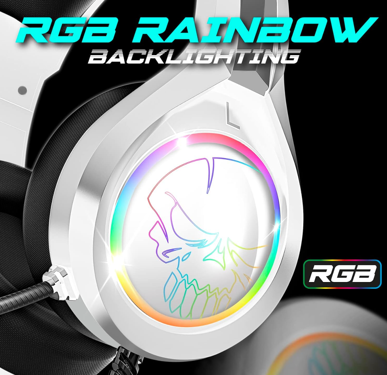 SPIRIT OF GAMER Gaming-Headset Weiß RGB 