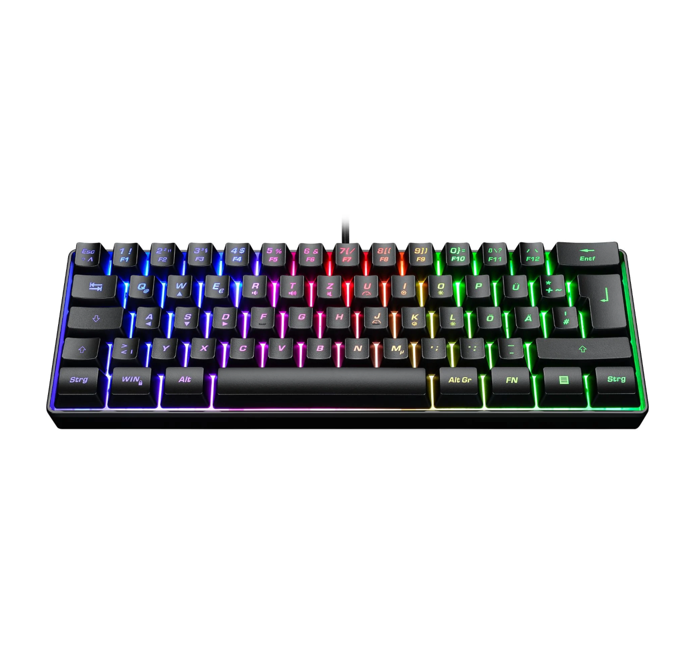 SY IGK-3500 – Kompakte Gaming-Tastatur  von Oben 
