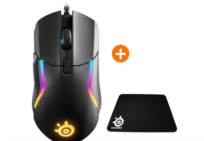 SteelSeries Rival 5 – Gaming-Maus + Mousepad