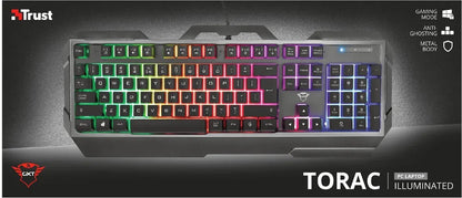 TRUST GXT 856 Torac Gaming-Tastatur Verpackung 