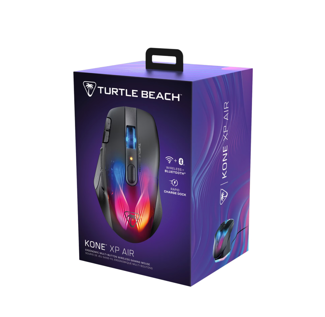 TURTLE BEACH Kone XP Air – Kabellose RGB Gaming-Maus Verpackung