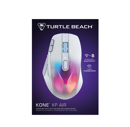 TURTLE BEACH Kone XP Air – Kabellose RGB Gaming-Maus Weiß Verpackung